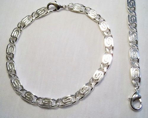 PULSEIRA FOLHEADA A PRATA 950 PP016