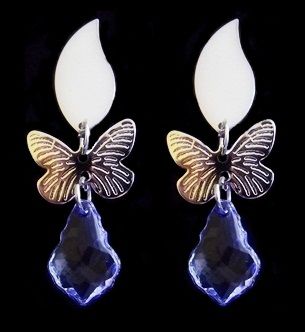 BRINCO BORBOLETA em AÇO INOX AB008