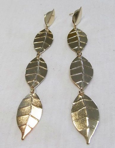 BRINCO FOLHADO A OURO 18K  OB034