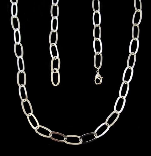 CORRENTE FOLHEADA A PRATA 950 PC015