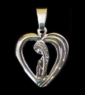 PINGENTE FOLHEADO A PRATA 950 PI037