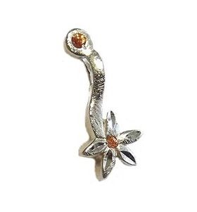 PINGENTE FOLHEADO A PRATA 950 PI001