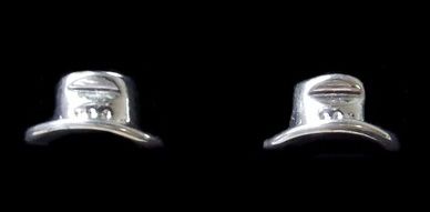 BRINCO CHAPEU Folheado a PRATA PB058