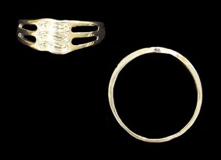 ANEL FOLHEADO A PRATA PA002