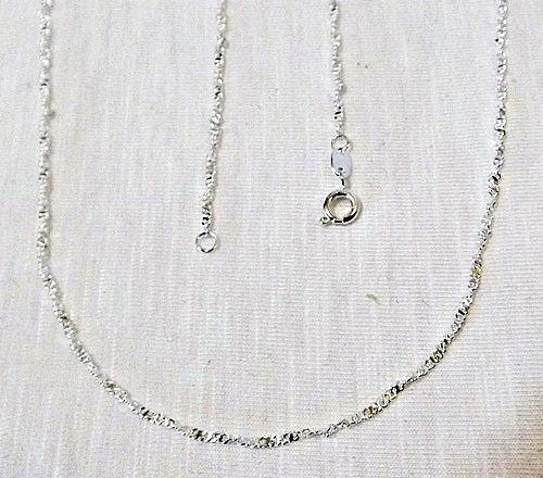 CORRENTE SINGAPURA Folheada a PRATA 950  PC035