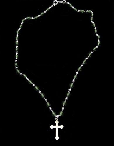 GARGANTILHA TERÇINHO FOLHEADO A PRATA  PG005