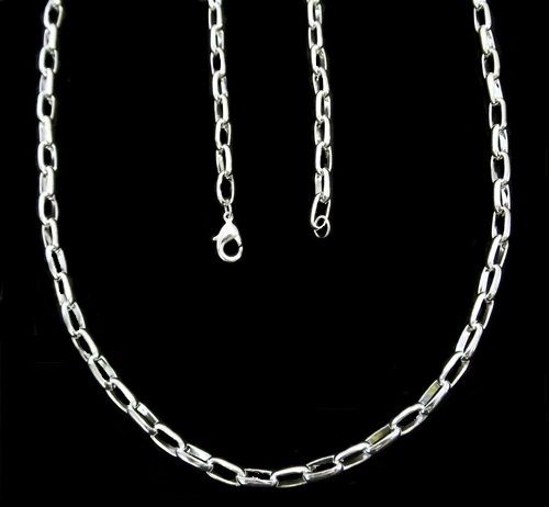 CORRENTE FOLHEADA A PRATA 950  PC002