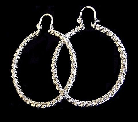 BRINCO ARGOLA Folheado a PRATA PB006