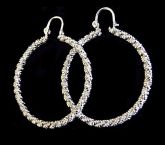 BRINCO ARGOLA Folheado a PRATA PB006