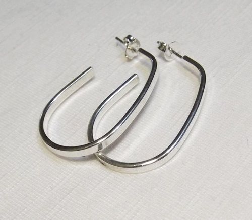 BRINCO ARGOLA Folheado a PRATA PB003