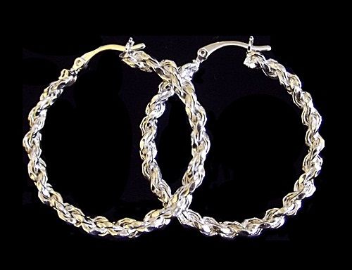 BRINCO ARGOLA Folheado a PRATA PB007