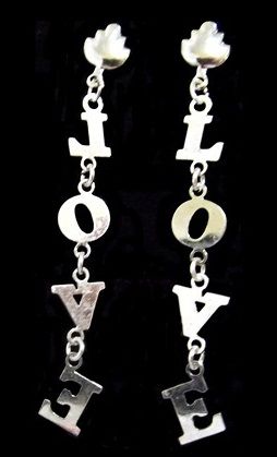 BRINCO LOVE Folheado a PRATA PB071