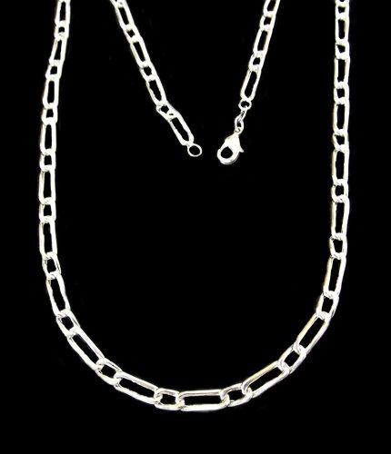 CORRENTE 1X1 Intercalada Folheada a PRATA 950 PC039