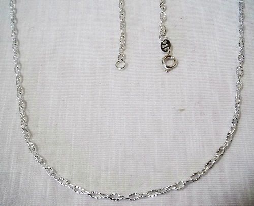 CORRENTE FOLHEADA A PRATA 950 PC032