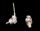 BRINCO com ZIRCONIA FOLHEADO A PRATA PB072