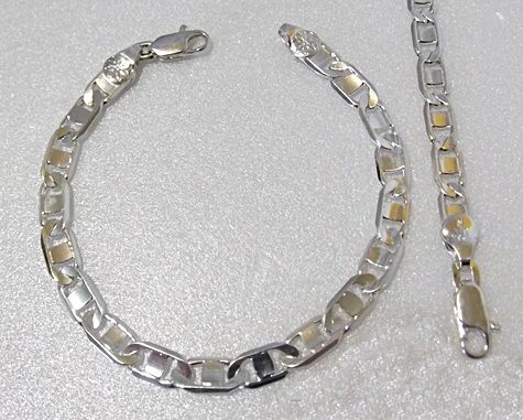 PULSEIRA FOLHEADA A PRATA 950 PP029