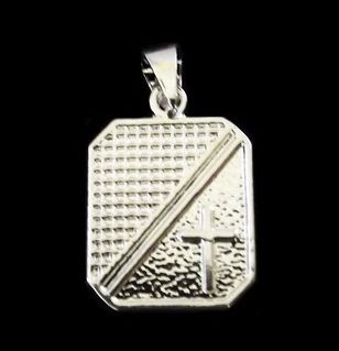 PINGENTE FOLHEADO A PRATA 950  PI025