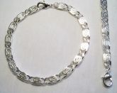 PULSEIRA FOLHEADA A PRATA 950 PP016