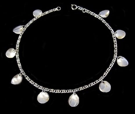 TORNOZELEIRA Folheada a PRATA 950  PZ003