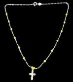 GARGANTILHA TERCINHO FOLHEADO A PRATA 950 PG011