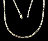 CORRENTE FOLHEADA A OURO 18K OC005