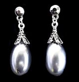 BRINCO PEROLA NEGRA importado  BB011