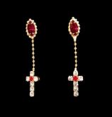 BRINCO TERÇO Folheado a OURO 18K OB014