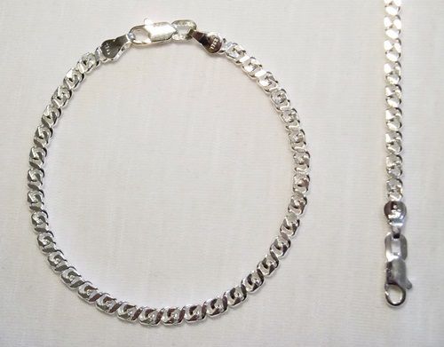 PULSEIRA FOLHEADA A PRATA 950  PP017