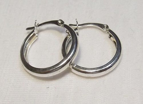 BRINCO ARGOLA Folheado a PRATA PB002