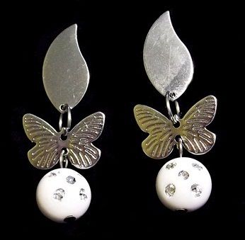 BRINCO BRORBOLETA em AÇO INOX AB007