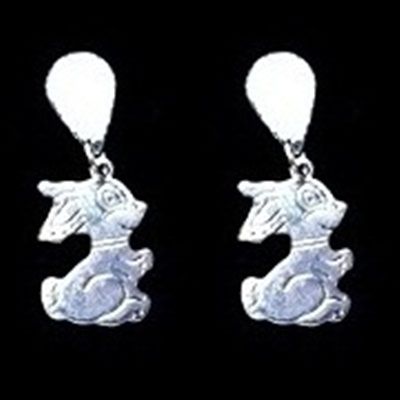 BRINCO COELHINHO Folheado a PRATA PB059