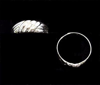 ANEL FOLHEADO A PRATA PA018