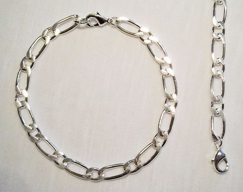 PULSEIRA 1X1 intercalada Folheada a PRATA 950  PP010