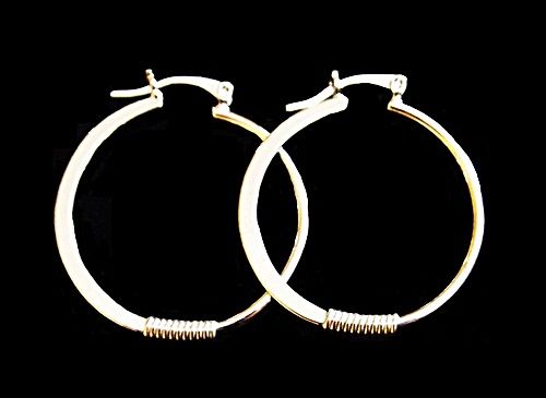 BRINCO ARGOLA Folheado a RHODIO  PB005