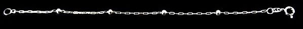 PULSEIRA BOLINHAS Folheada a PRATA 950 PP039