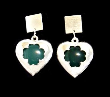 BRINCO CORAÇÃO folheado a PRATA PB045