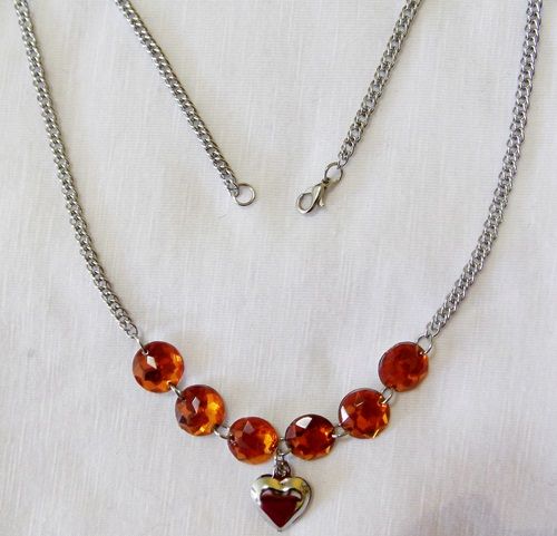 GARGANTILHA CORAÇÃO em AÇO INOX AC003