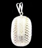 PINGENTE FOLHEADO A PRATA 950 PI032