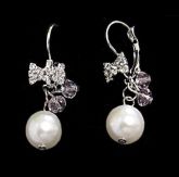 BRINCO PEROLA PRATEADO importado BB013