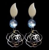 BRINCO ROSA VAZADA em AÇO INOX AB002