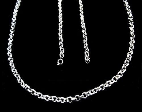 CORRENTE ELO PORTUGUES Folheado a PRATA 950  PC023