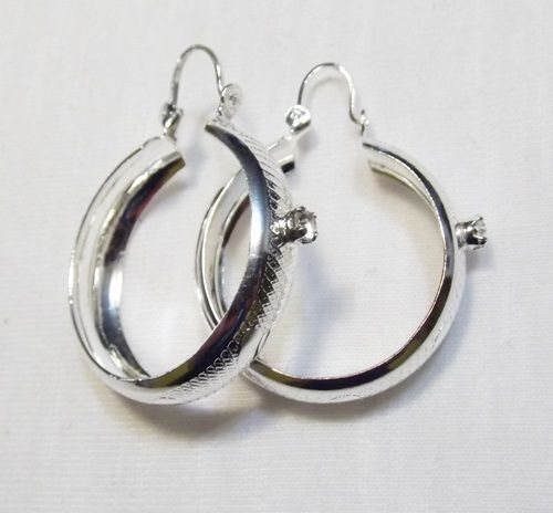 BRINCO ARGOLA Folheado a PRATA PB004