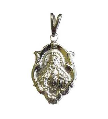 PINGENTE SAGRADO CORAÇÃO Folheado a PRATA PI006