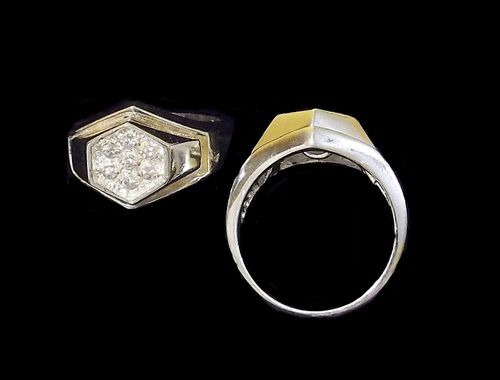 ANEL FOLHEADO A PRATA PA013