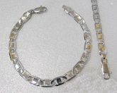 PULSEIRA FOLHEADA A PRATA 950 PP029